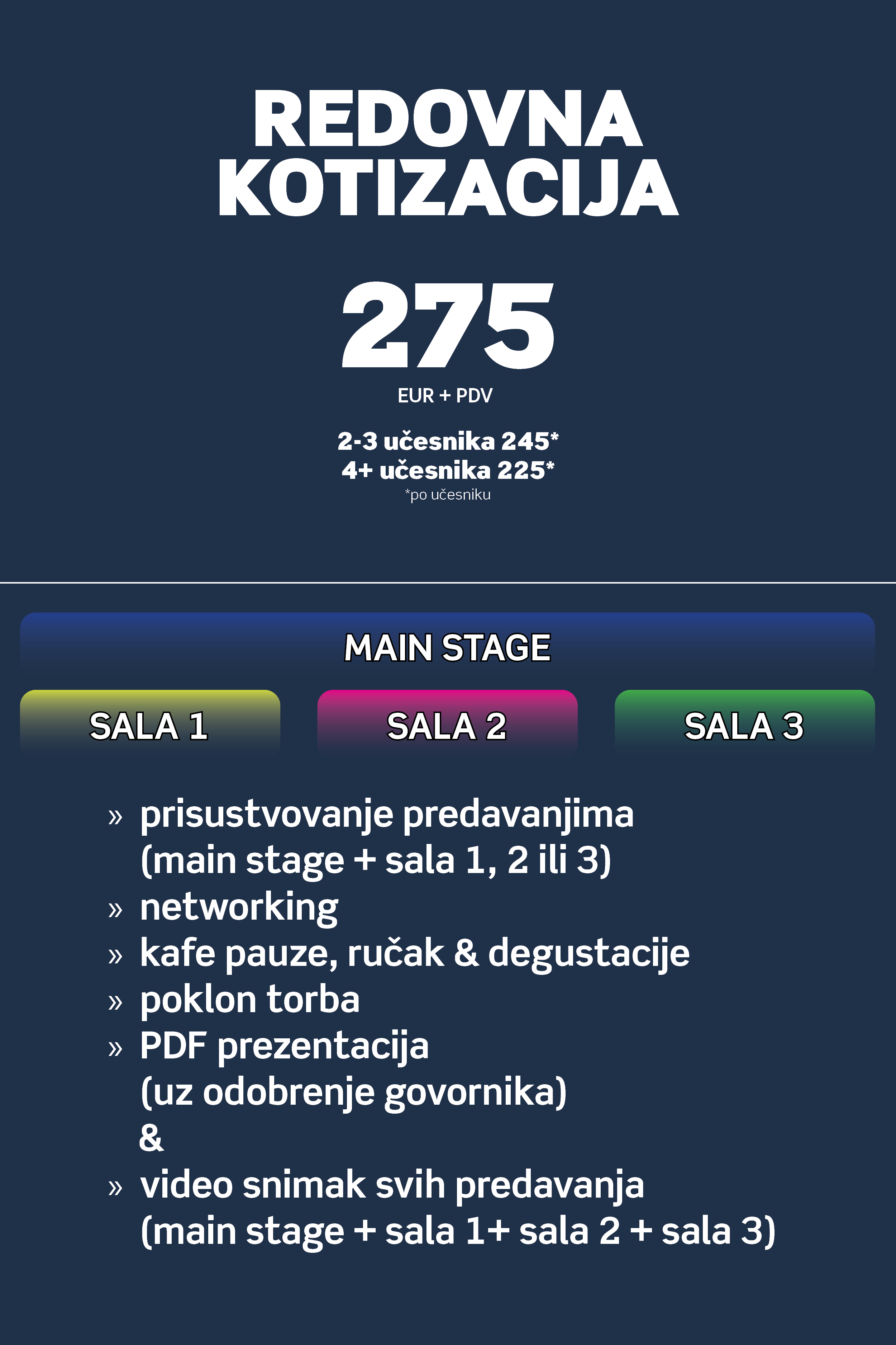 Redovna Kotizacija Cenovnik